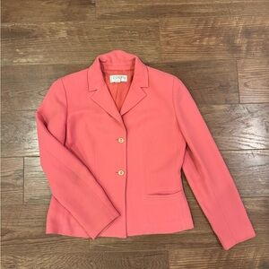 Casual Corner Coral Blazer Jacket